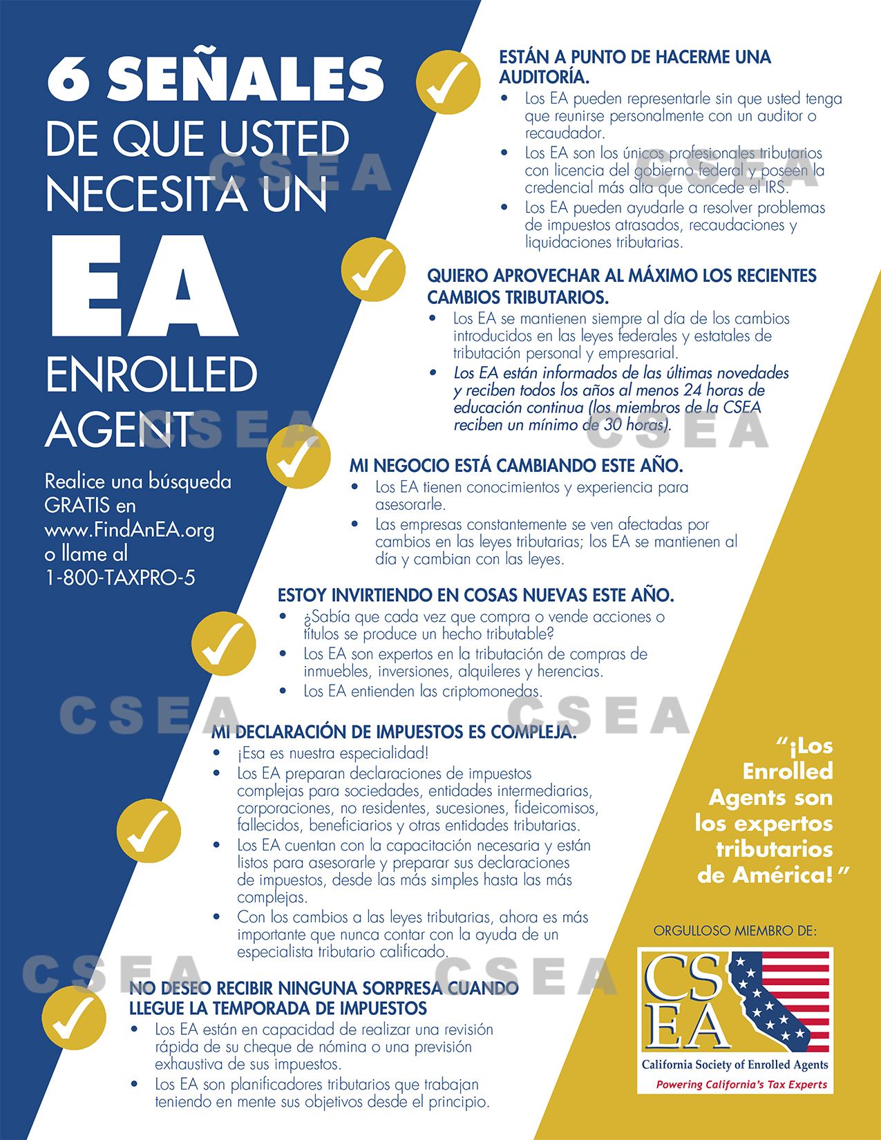 Spanish EA Fact Sheets